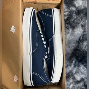 VANS—authentic, navy blue. Brand new!